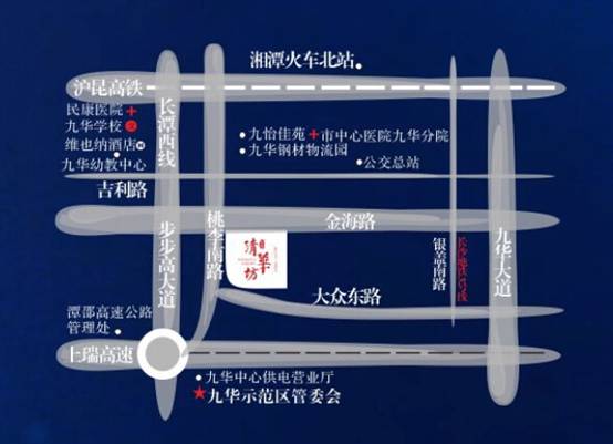 萬(wàn)隆·清華坊位置圖