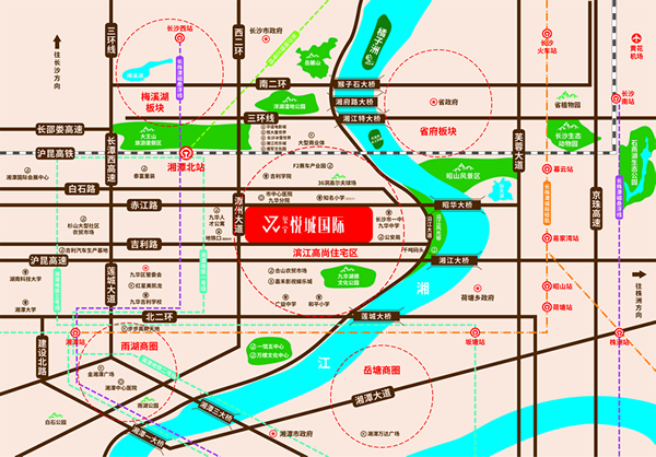 璽宇·悅城國際位置圖