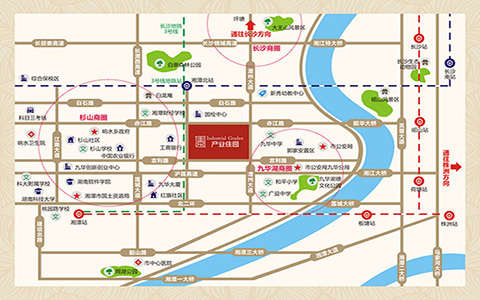 九華產(chǎn)業(yè)佳園位置圖