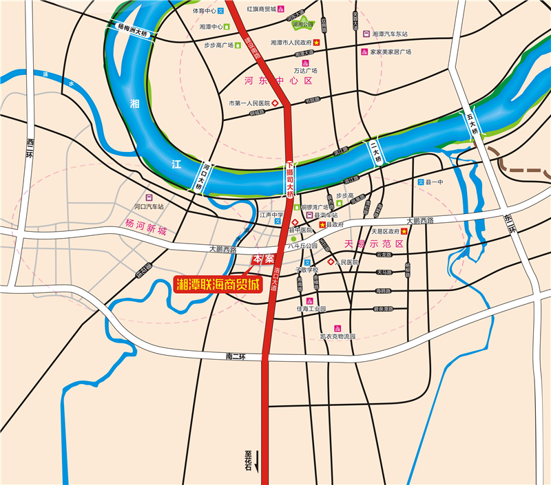 湘潭聯(lián)海商貿(mào)城位置圖