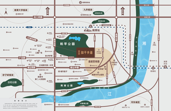 中國鐵建·和平央著位置圖